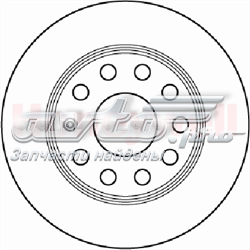 562236JC Jurid/Bendix tarcza hamulcowa tylna