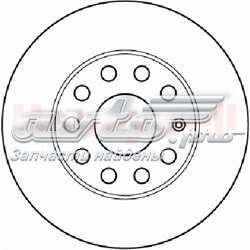 562238JC Jurid/Bendix tarcza hamulcowa tylna