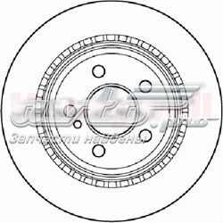 562242JC Jurid/Bendix tarcza hamulcowa tylna