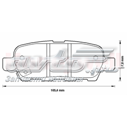 Okładziny (klocki) do hamulców tarczowych tylne Jurid/Bendix 572501J cena, od 20,92 USD