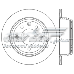 562553JC Jurid/Bendix tarcza hamulcowa tylna