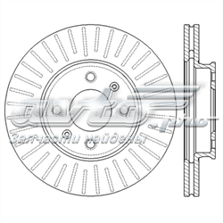 Tarcza hamulcowa przednia DIK24C Japan Parts