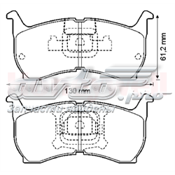 Klocki hamulcowe przednie tarczowe do Mazda 626 GC