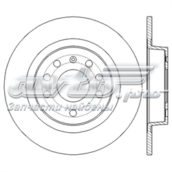 Tarcza hamulcowa tylna 93184247 Opel