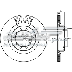 Tarcza hamulcowa przednia 569101J Jurid/Bendix