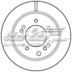 Tarcza hamulcowa tylna S584113E500 Hyundai/Kia