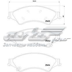AB312L361AB Ford Klocki hamulcowe przednie tarczowe