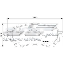 Klocki hamulcowe przednie tarczowe Textar 2572501 cena, od 27,43 USD