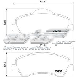 Klocki hamulcowe przednie tarczowe 1647873480 Peugeot/Citroen