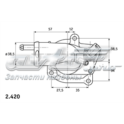 Do koszyka 6112000015 Mercedes Termostat