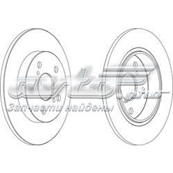 DDF1645 Ferodo Tarcza hamulcowa tylna