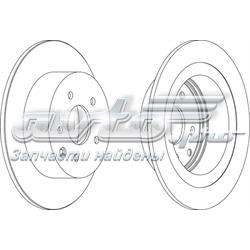 DDF1590 Ferodo Tarcza hamulcowa tylna