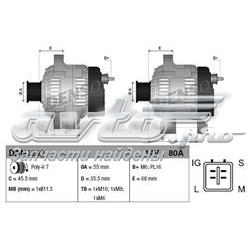 DAN1282 Denso Alternator