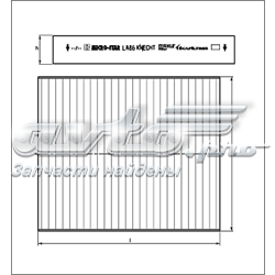 Filtr kabiny Mahle Original LA412 cena, od 9,81 USD