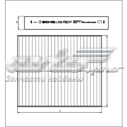 LA444S Mahle Original filtr kabiny