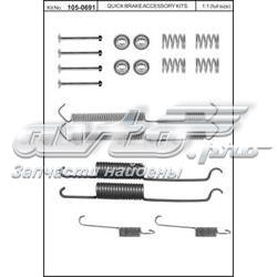 Zestaw montażowy szczęk hamulcowych tylnych 1050691 Quick Brake