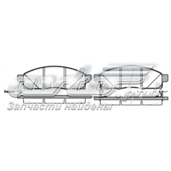 2143402 Road House Klocki hamulcowe przednie tarczowe