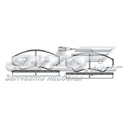 295901 Road House Klocki hamulcowe przednie tarczowe