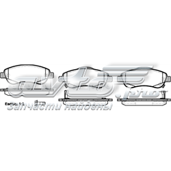 2128902 Road House Klocki hamulcowe przednie tarczowe