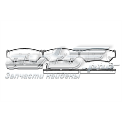 238912 Road House Klocki hamulcowe przednie tarczowe