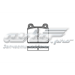 Klocki hamulcowe przednie tarczowe 016473 Peugeot/Citroen