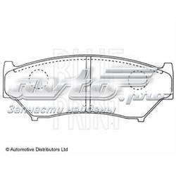 ADK84219 Blue Print klocki hamulcowe przednie tarczowe