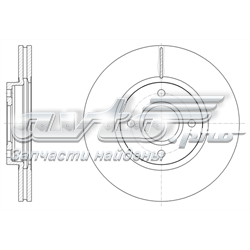 Tarcza hamulcowa przednia 1751584 Ford