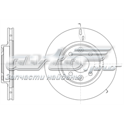 Tarcza hamulcowa przednia Renault (RVI) 402062212R