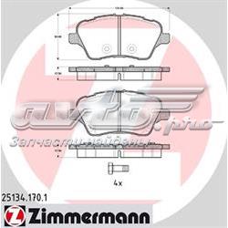 Klocki hamulcowe przednie tarczowe 1860476 Ford