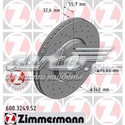 600324952 Zimmermann Tarcza hamulcowa przednia