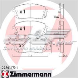 245011701 Zimmermann Klocki hamulcowe przednie tarczowe