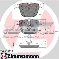 244581701 Zimmermann okładziny (klocki do hamulców tarczowych tylne)