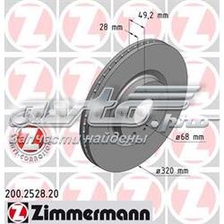 Tarcza hamulcowa przednia Zimmermann 200252820 cena, od 71,15 USD