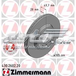 430260220 Zimmermann Tarcza hamulcowa przednia
