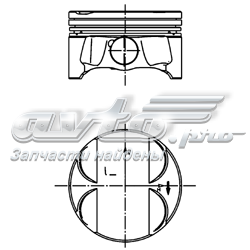 40395600 Kolbenschmidt tłok, komplet do jednego cylindru, std