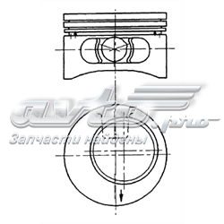 92123600 Kolbenschmidt Tłok, komplet do jednego cylindru, STD