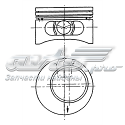 92123610 Kolbenschmidt tłok, komplet na 1 cylinder, 2. naprawa (+0,50)