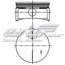 Do koszyka Tłok, komplet do jednego cylindru, STD Opel Astra G F69