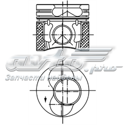 Tłok, komplet do jednego cylindru, STD Ford Galaxy WGR