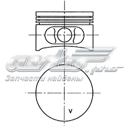 Tłok, komplet do jednego cylindru, STD do Renault Clio I BC57, 5357