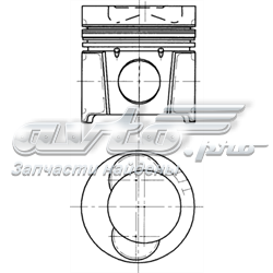 Tłok, komplet do jednego cylindru, STD MAN TGL 1