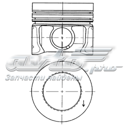 Tłok, komplet do jednego cylindru, STD Volkswagen Golf 6 (5K1)