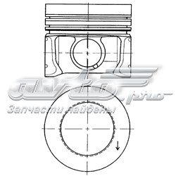 41095620 Kolbenschmidt Tłok, komplet na 1 cylinder, 2. naprawa (+0,50)