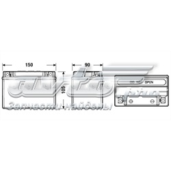 EK091 Exide Bateria (akumulator)