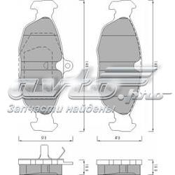 470081 Fomar Roulunds klocki hamulcowe przednie tarczowe