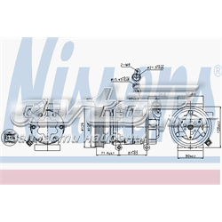 Sprężarka klimatyzacji Nissens 89332