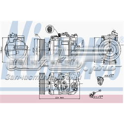 Sprężarka klimatyzacji VAG 95812601201 cena, od 276,32 USD