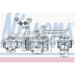 89336 Nissens sprężarka klimatyzacji