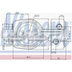 Chłodnica oleju, pod filtrem Volvo 30616939 cena, od 52,42 USD