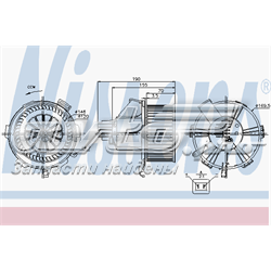 Silniczek wentylatora nagrzewnicy (ogrzewacza wnętrza) 884556 VALEO